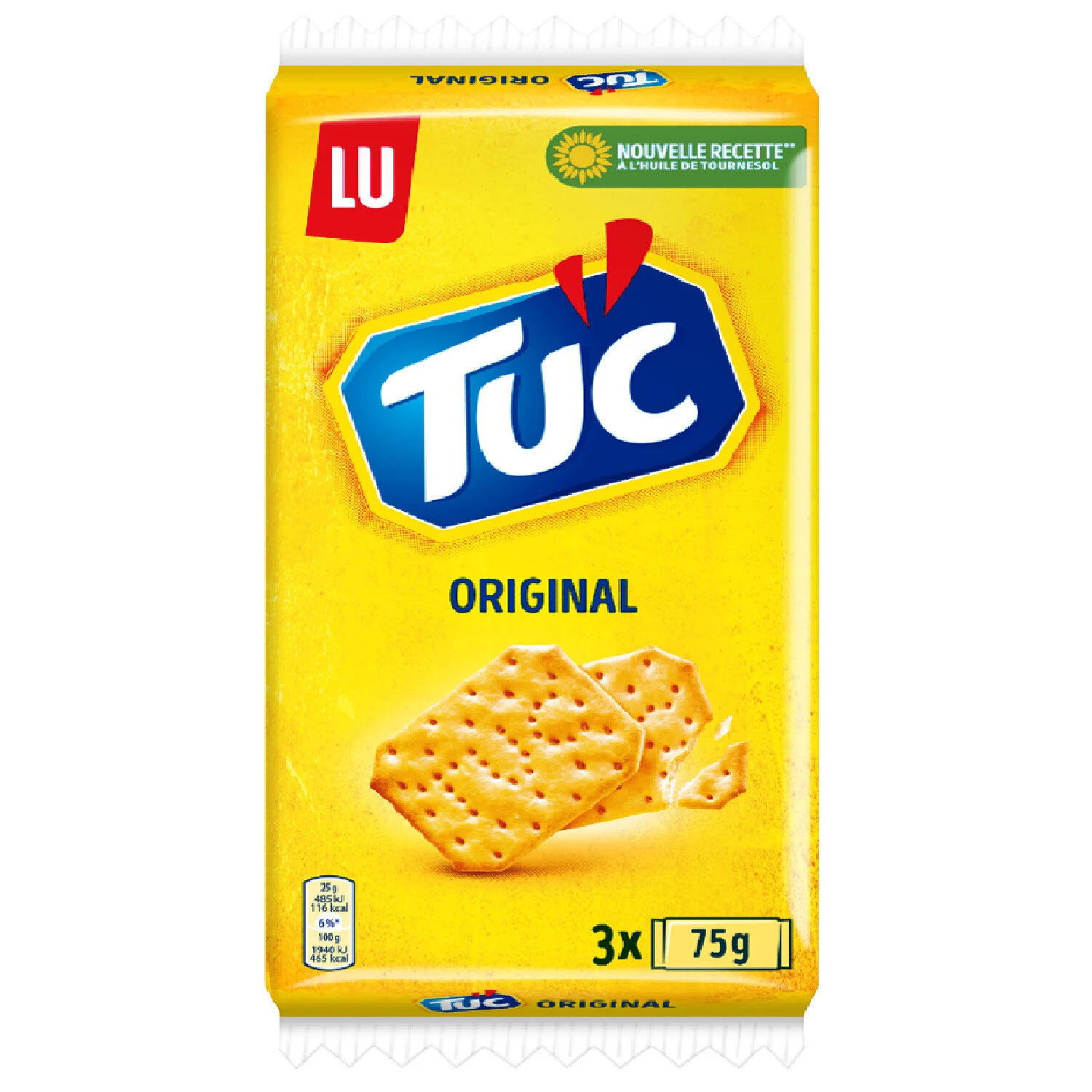 Biscuits Apéritifs Crackers Original Tuc 3x75g - Lu
