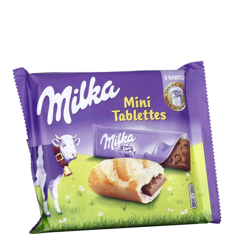 Mini barrette di cioccolato al latte x8 200g - MILKA