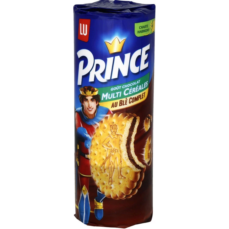 Biscoitos de chocolate multicereais Prince 293g - PRINCE