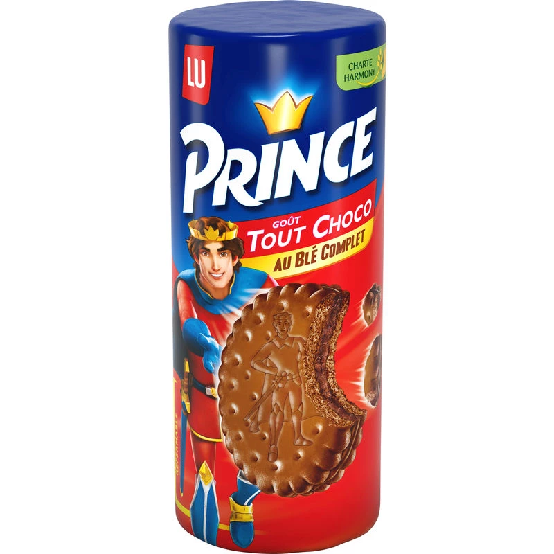 برنس جميع بسكويت القمح الكامل بالشوكولاتة 300 جرام - Prince