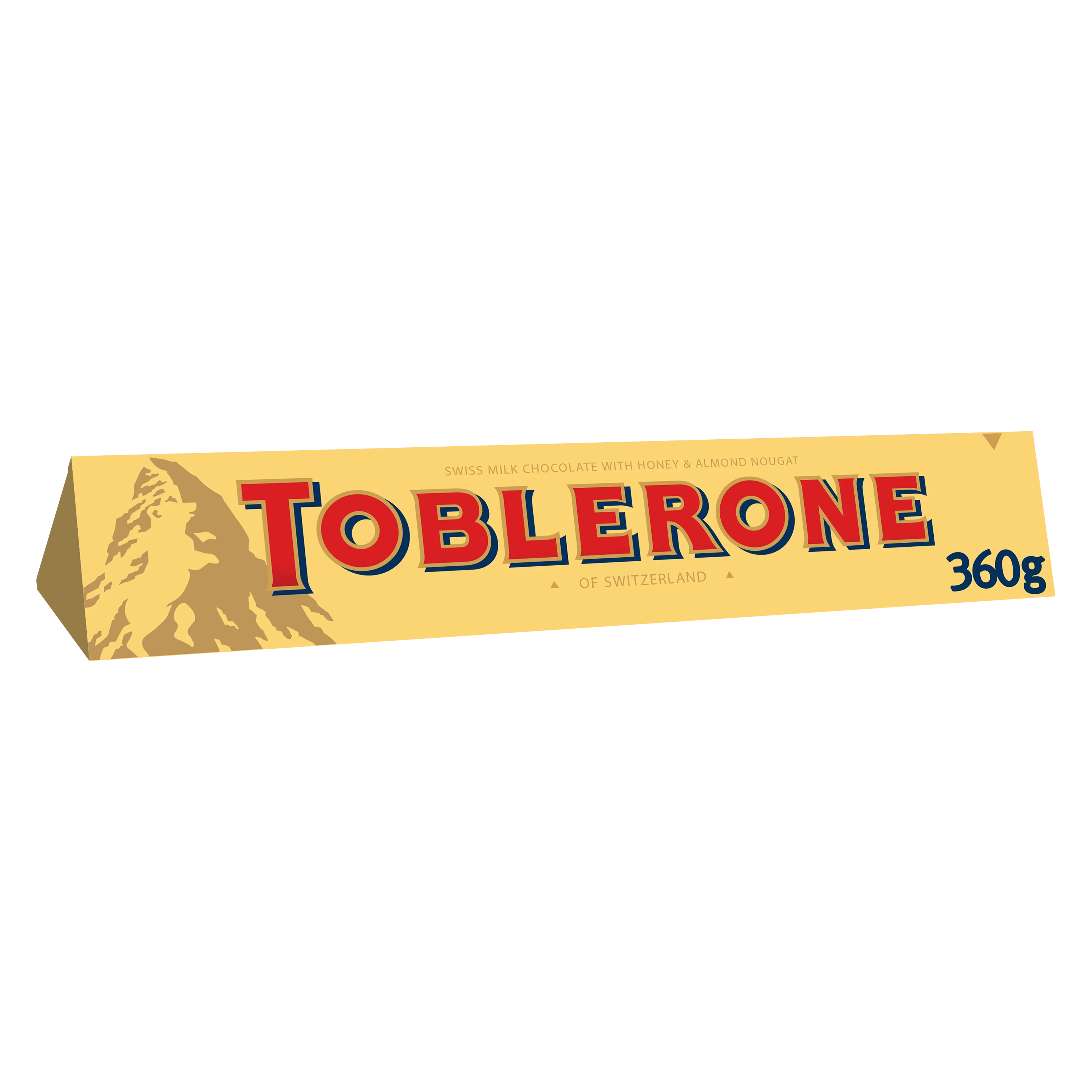Zwitserse Melkchocolade met Honing Amandel Nougat 360g - TOBLERONE