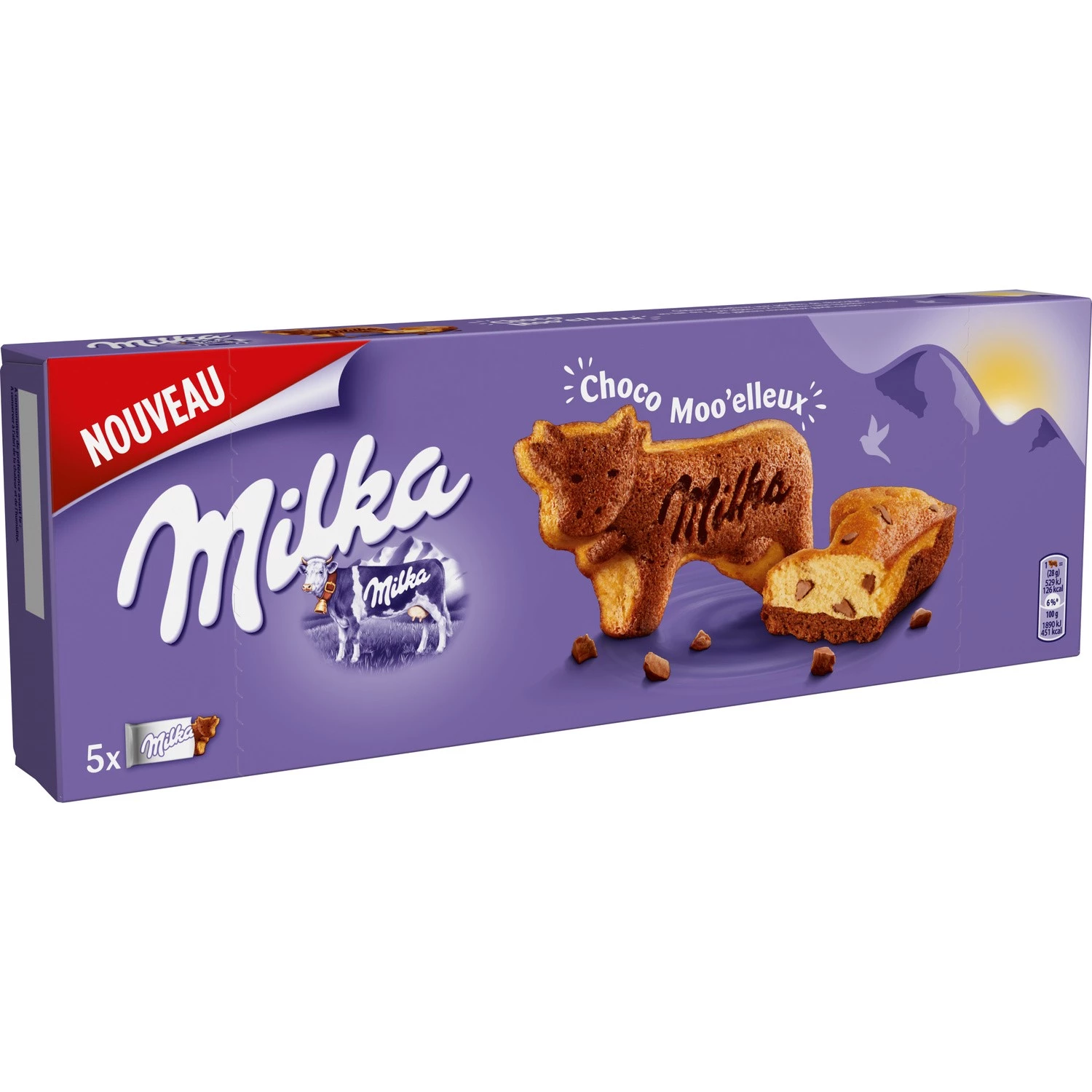 Schoko-Moo'elleux-Kuchen x5 140g - MILKA