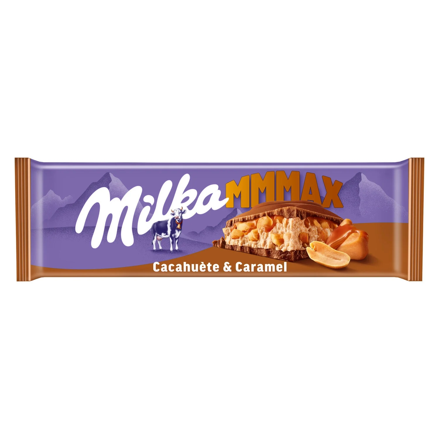 Barra de Chocolate ao Leite com Amendoim e Caramelo Mmmax 276g - Milka