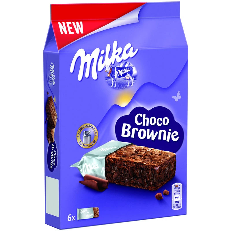 Brownie Cioccolato x6 180g - MILKA
