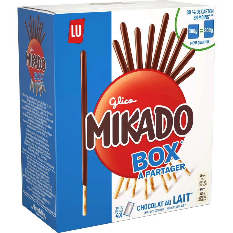 Milk chocolate biscuits 300g - MIKADO