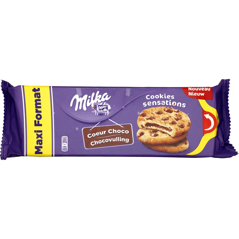 Biscotti sensazioni coeur choco 312g - MILKA