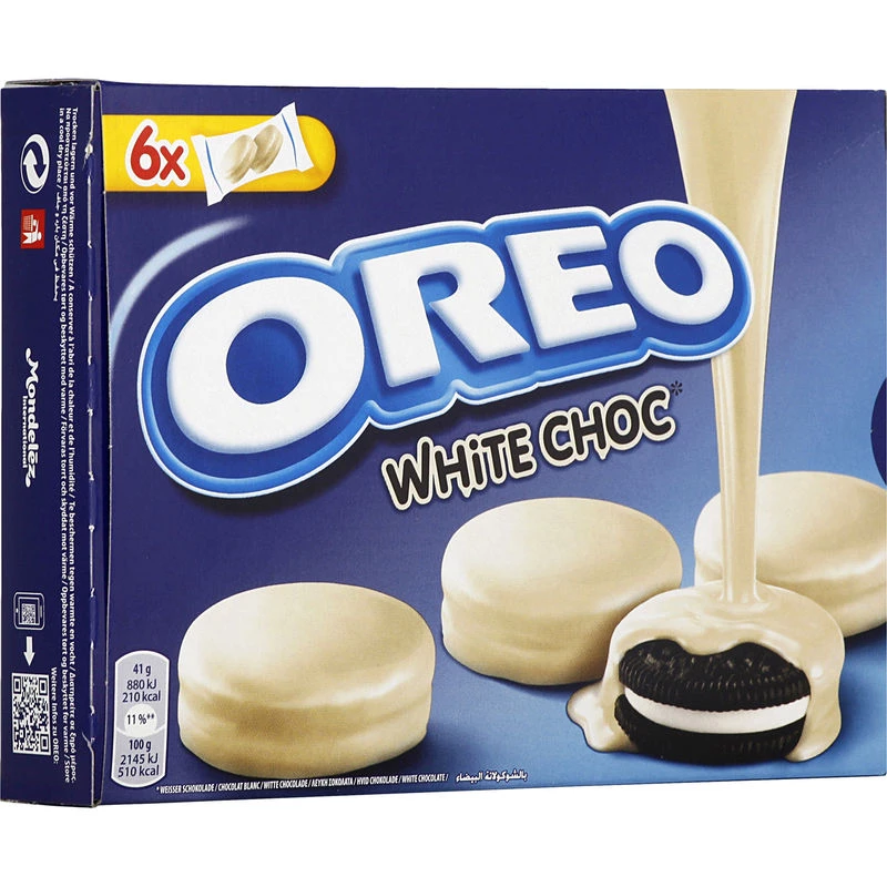 Biscuits enrobé chocolat blanc 246g - OREO