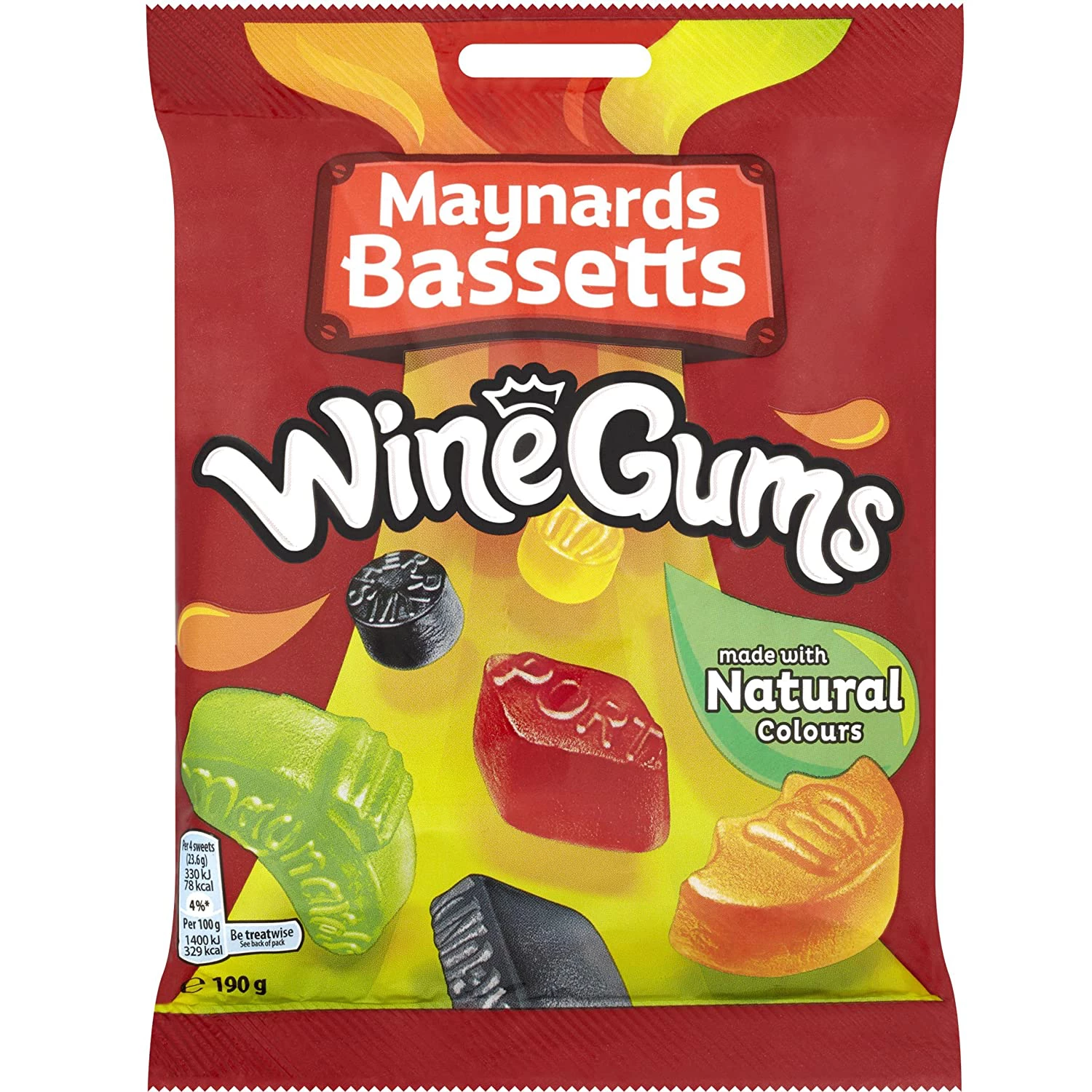 Winegums candies, 12x190g - MAYNARD BASSETS