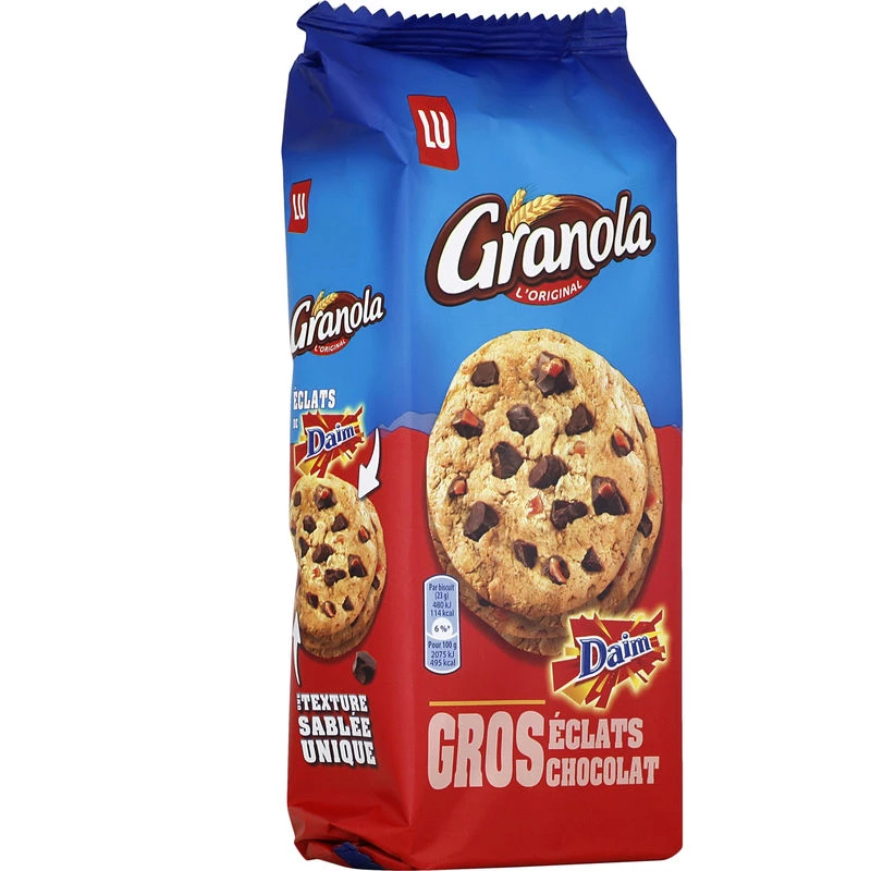 Grote chocolade- en suèdekoekjes 184g - GRANOLA