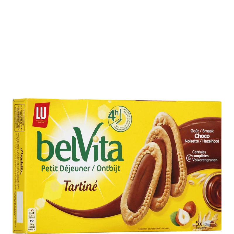 Biscotti spalmabili cioccolato/nocciole 250g - BELVITA