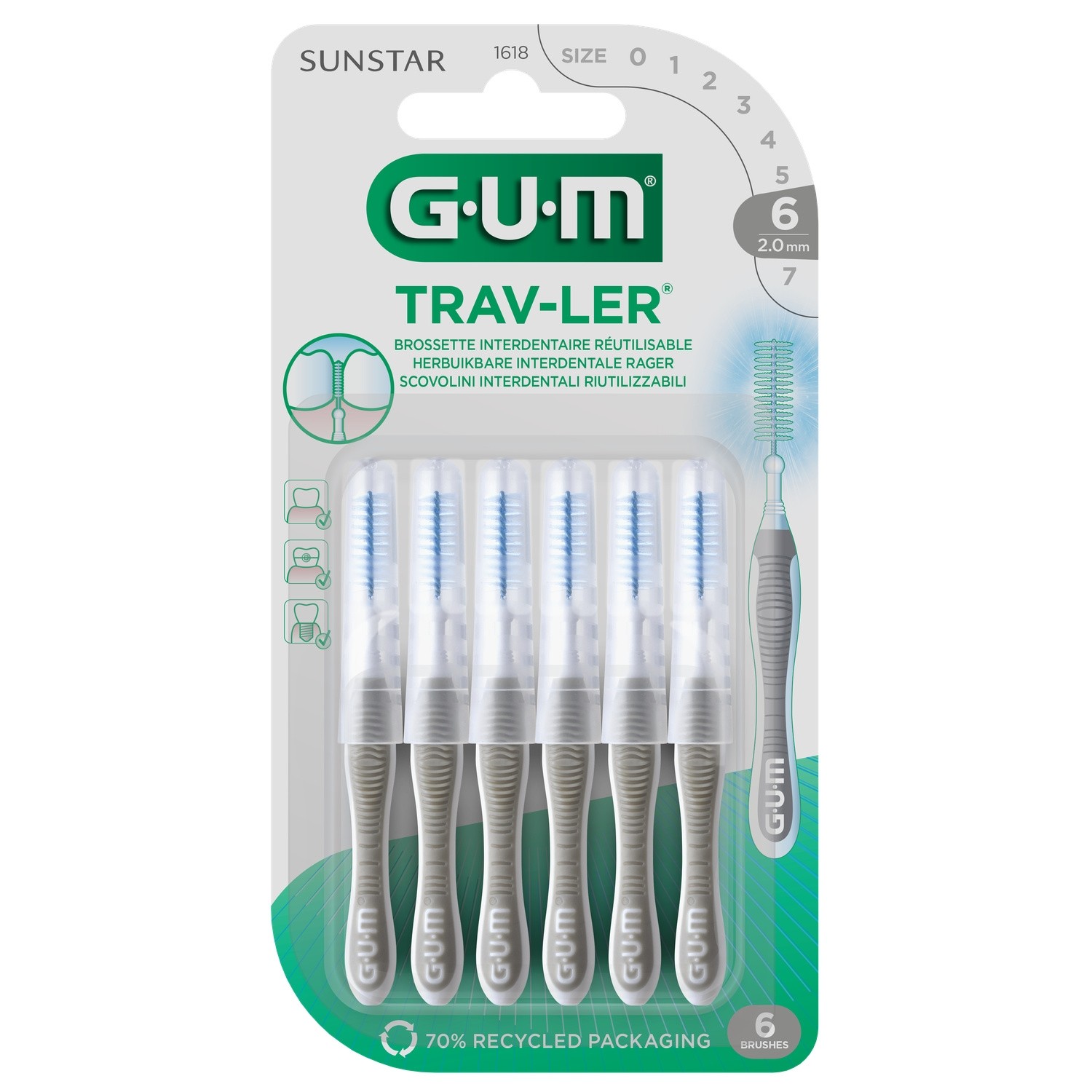 Brossettes interdentaires Interdent - GUM