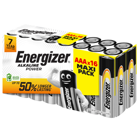 Piles Alc Enr Aaa Pow X16