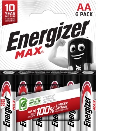 Piles Alc Enr Aa Max X6