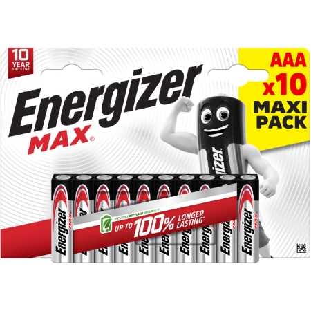 Piles Alc Enr Aaa Max X10