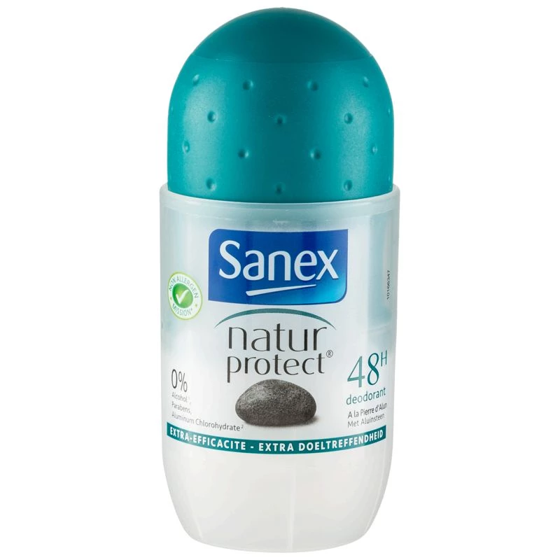 Déodorant femme roll-on extra efficacité 48h natur protect 50ml - SANEX