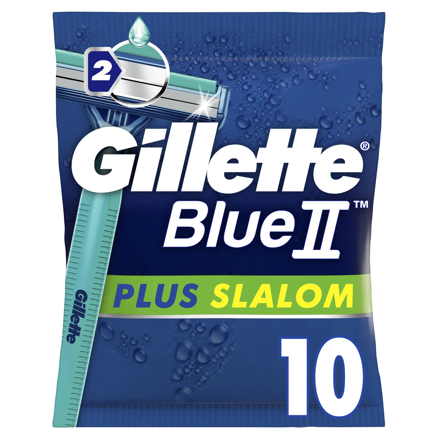 Blue Ii Plus Slalom Men's Disposable Razors - Gillette
