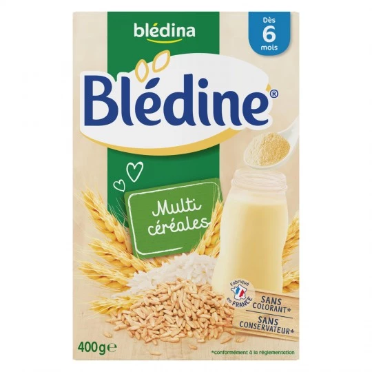 Céréales blédine multi-céréales dès 6 mois 400g - BLEDINA