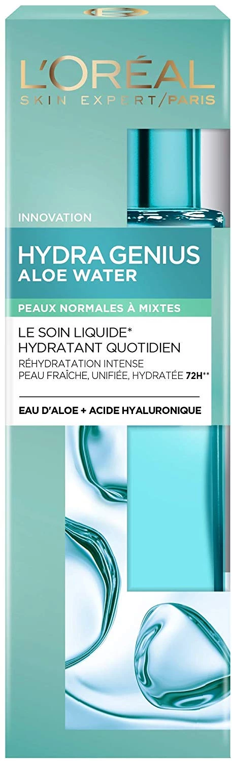 Hydra Genius Soin Liquide Hydratant Peaux Normales à Mixte, 70ml - L'OREAL