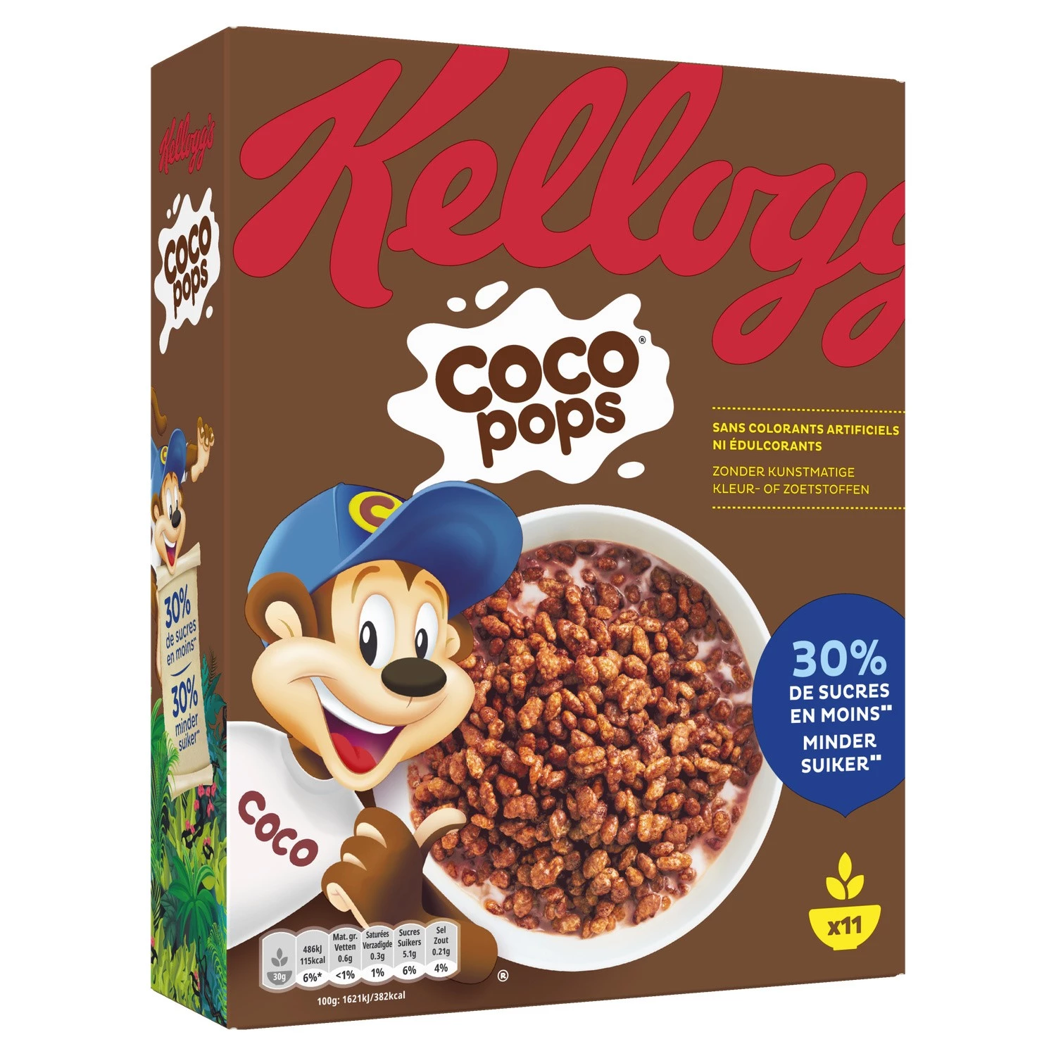 Оригинальные шоколадные хлопья Coco Pops 350 г - KELLOGG'S