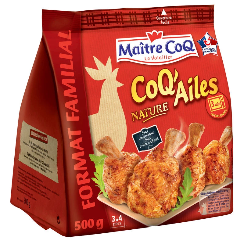 Coq'ailes Nature 500 غرام