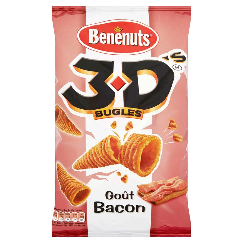 Batatas fritas 3DS Bacon, 85g - BENENUTS