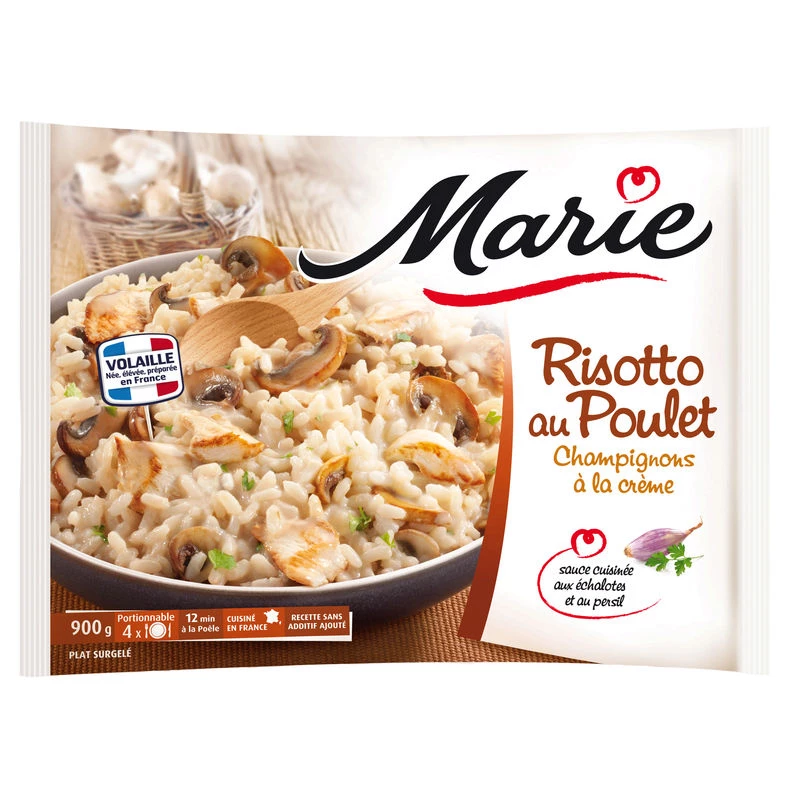 Chicken & mushroom risotto 900g - MARIE