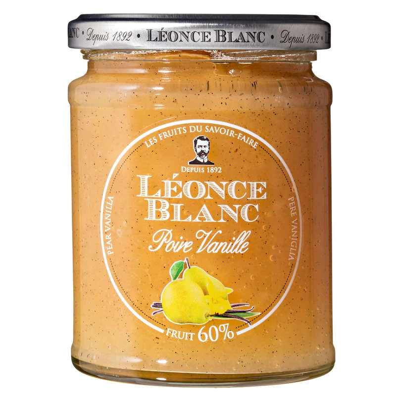 confiture poire vanille 330g - LEONCE BLANC
