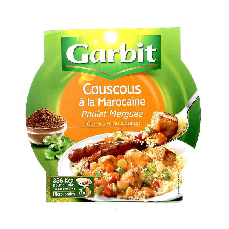 Chicken and merguez couscous 285g - GARBIT