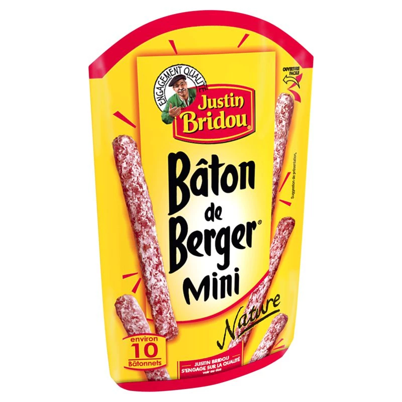 Mini Saucissons Bâton de Berger, 100g - JUSTIN BRIDOU