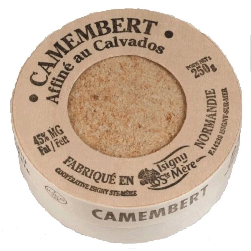 Fromage Camembert affiné au Calvados 250g - ISIGNY STE MERE