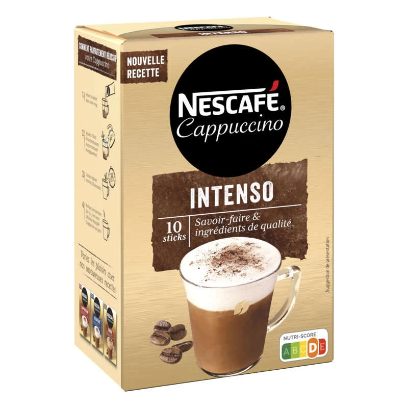 Cappuccino intenso extra cremoso x10 sticks 125g - NESCAFÉ