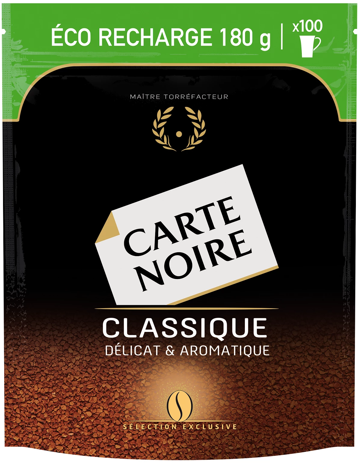Café Soluble Classic Eco-opladen 180g - CARTE NOIRE