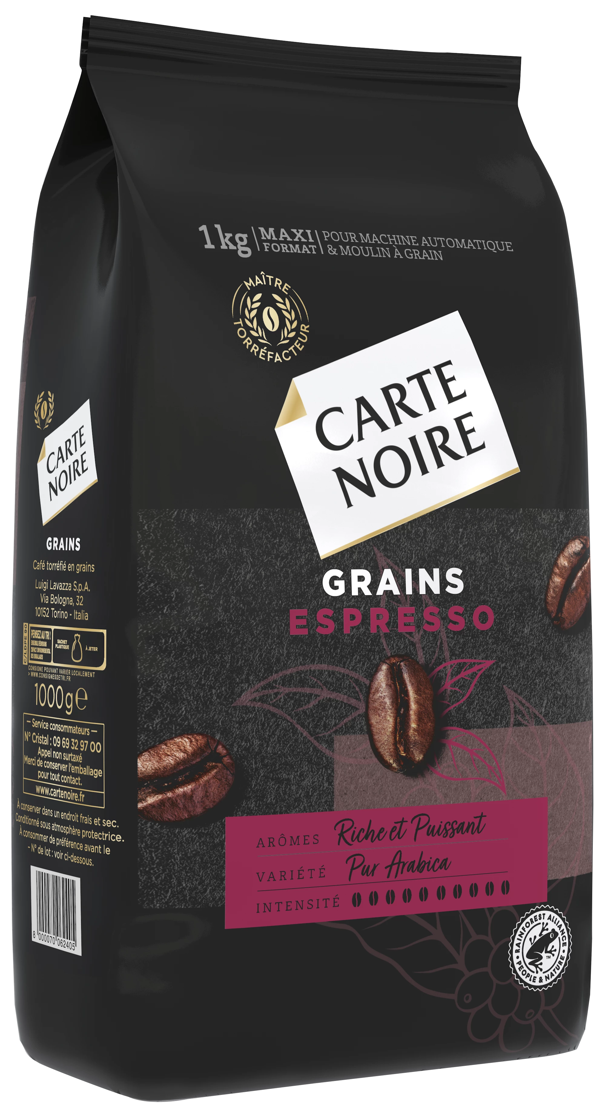 Café en Grains Espresso; 1 kg - CARTE NOIRE