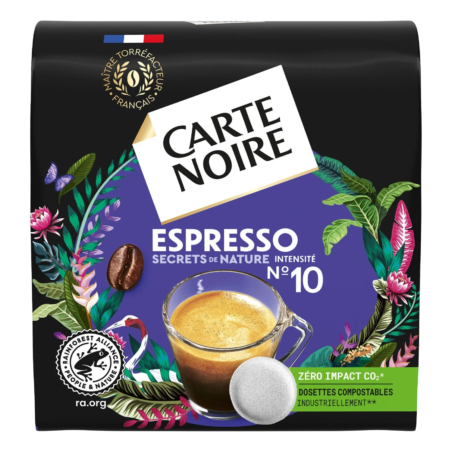 Espresso Coffee Capsules Secrets De Nature Intensity 10 - Carte Noire
