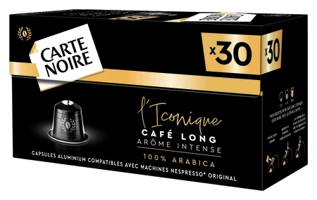 コーヒーカプセル 象徴的な 100% アラビカ種 ネスプレッソ互換 X30 - CARTE NOIRE