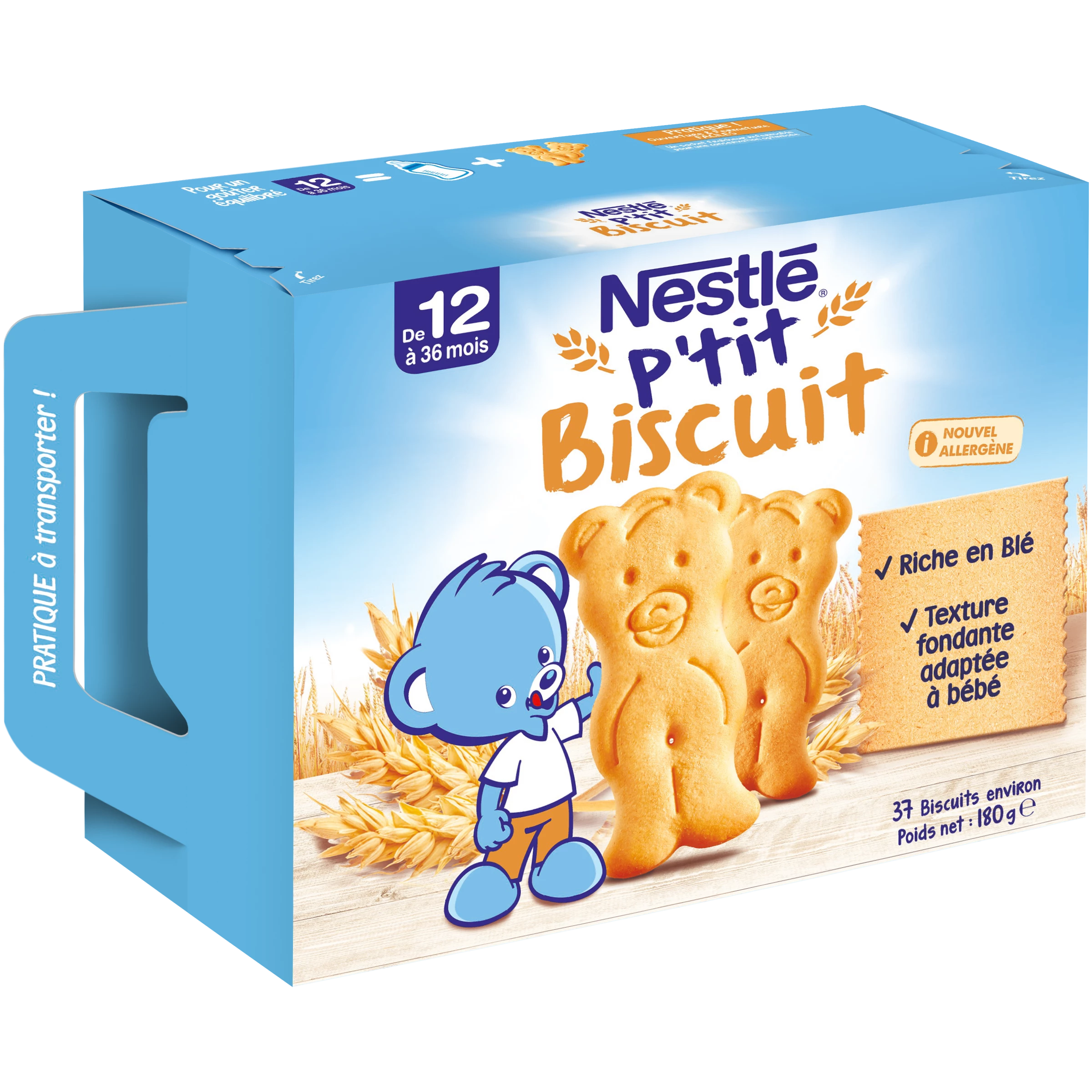 Biscotto P'tit per neonati da 12 a 36 mesi 180 g - NESTLE