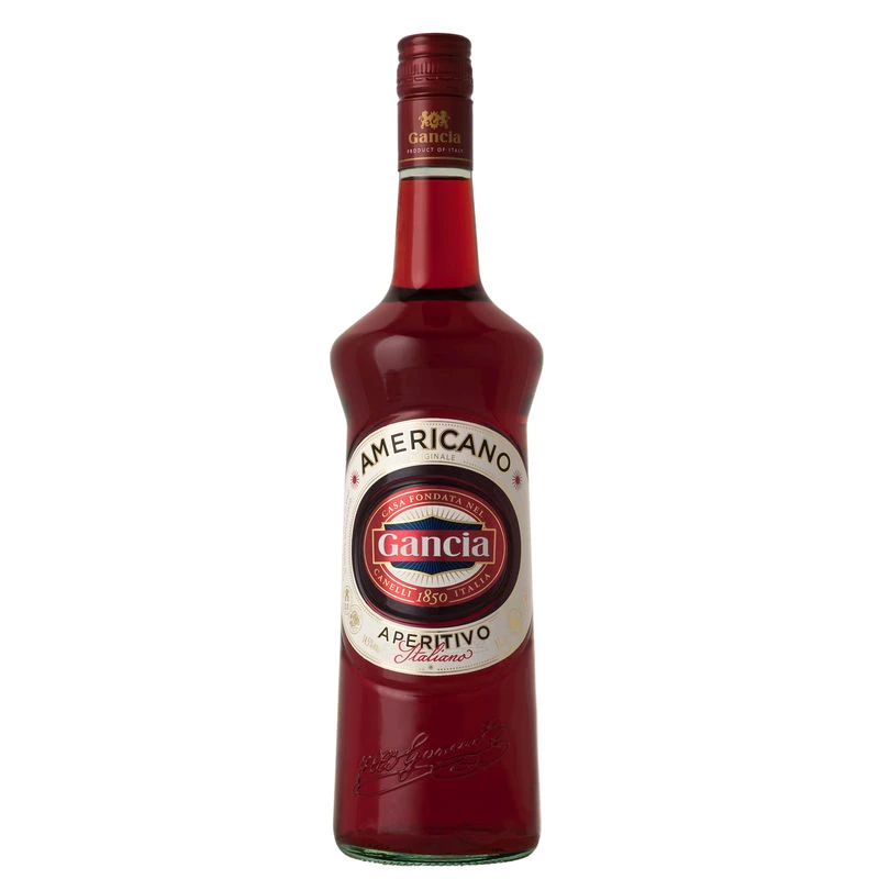 Aperitif auf Basis von Wein und Pflanzenextrakten Americano, 14,5°, 1l-Flasche, GANCIA