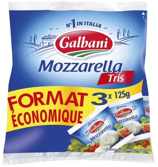 Mozza Galbani Tris 3x125g