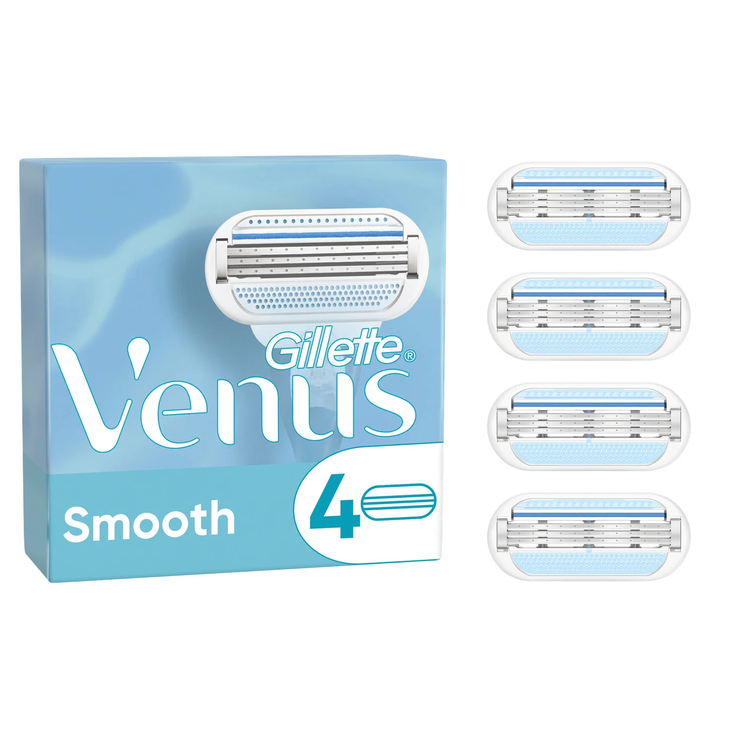 Smooth X4 Razor Blades - Venus
