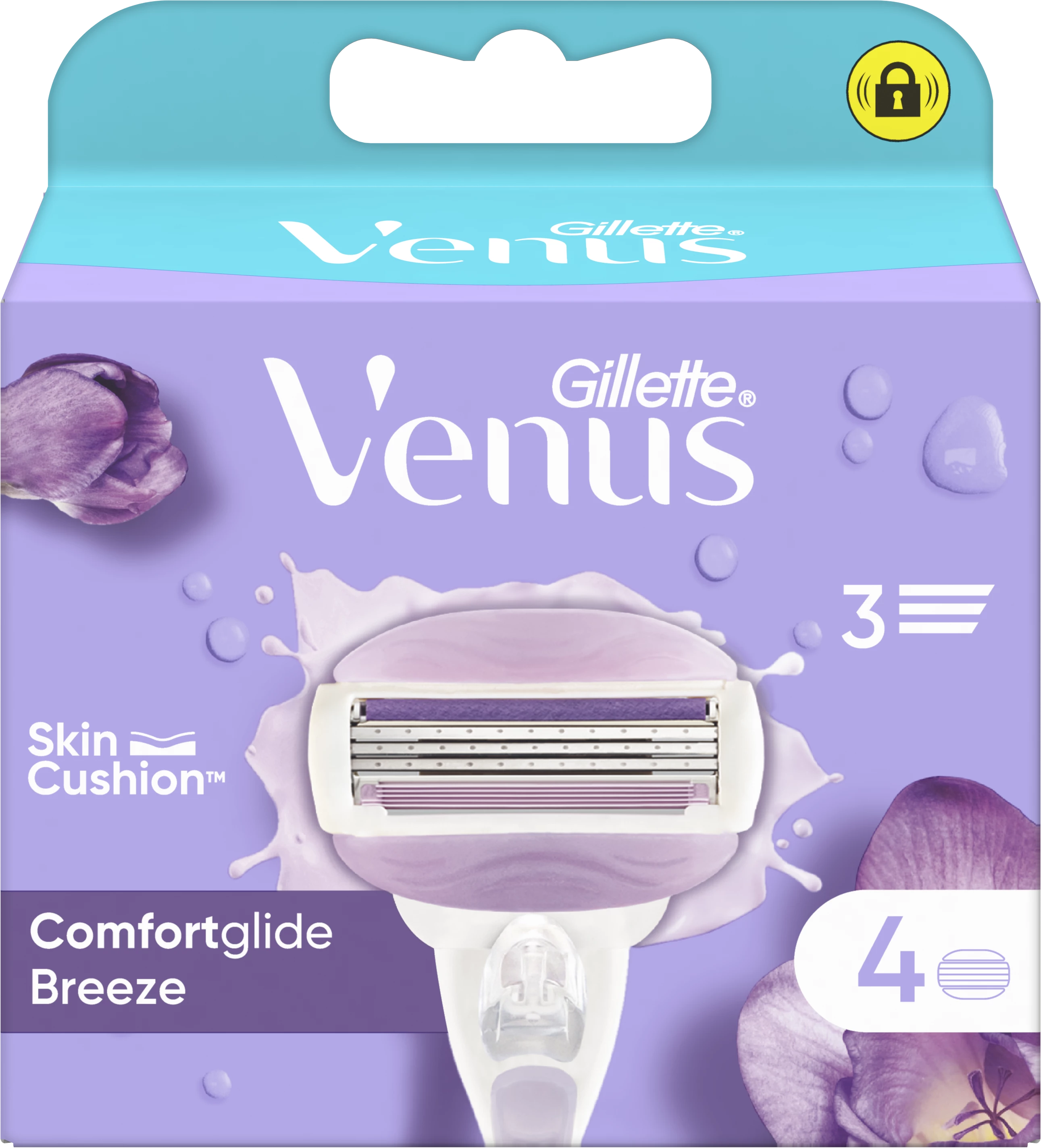 شفرات حلاقة كومفورت جلايد X4 - GILETTES VENUS