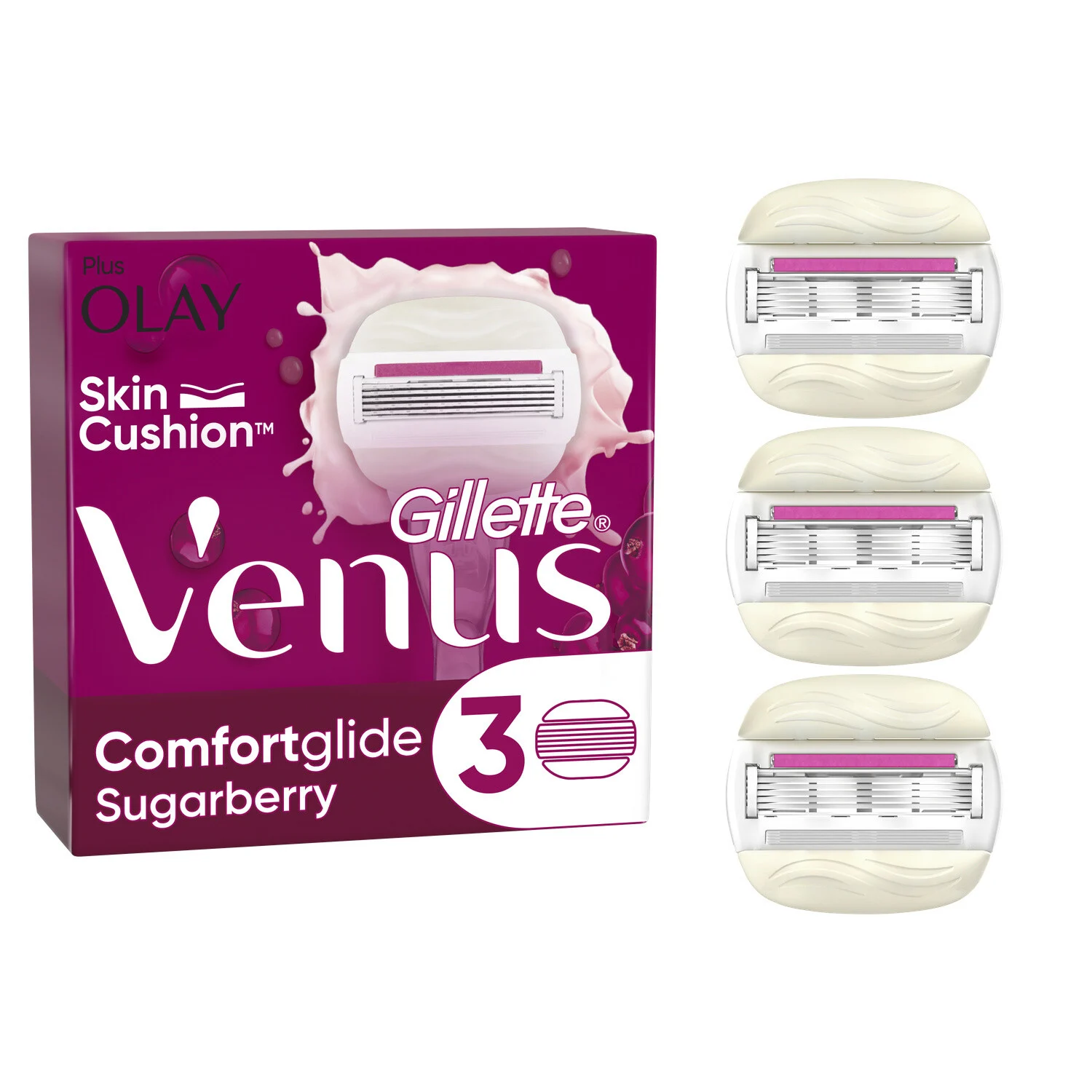Comfortglide Sugarberry X3 Razor Blades - Venus