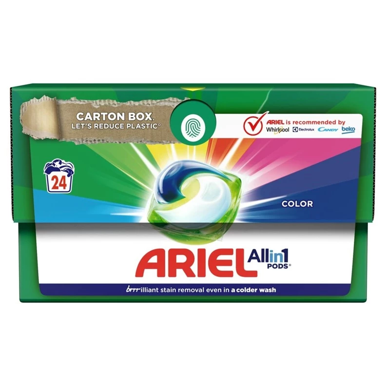 Farbige Wäschepads für 24 Wäschen - ARIEL