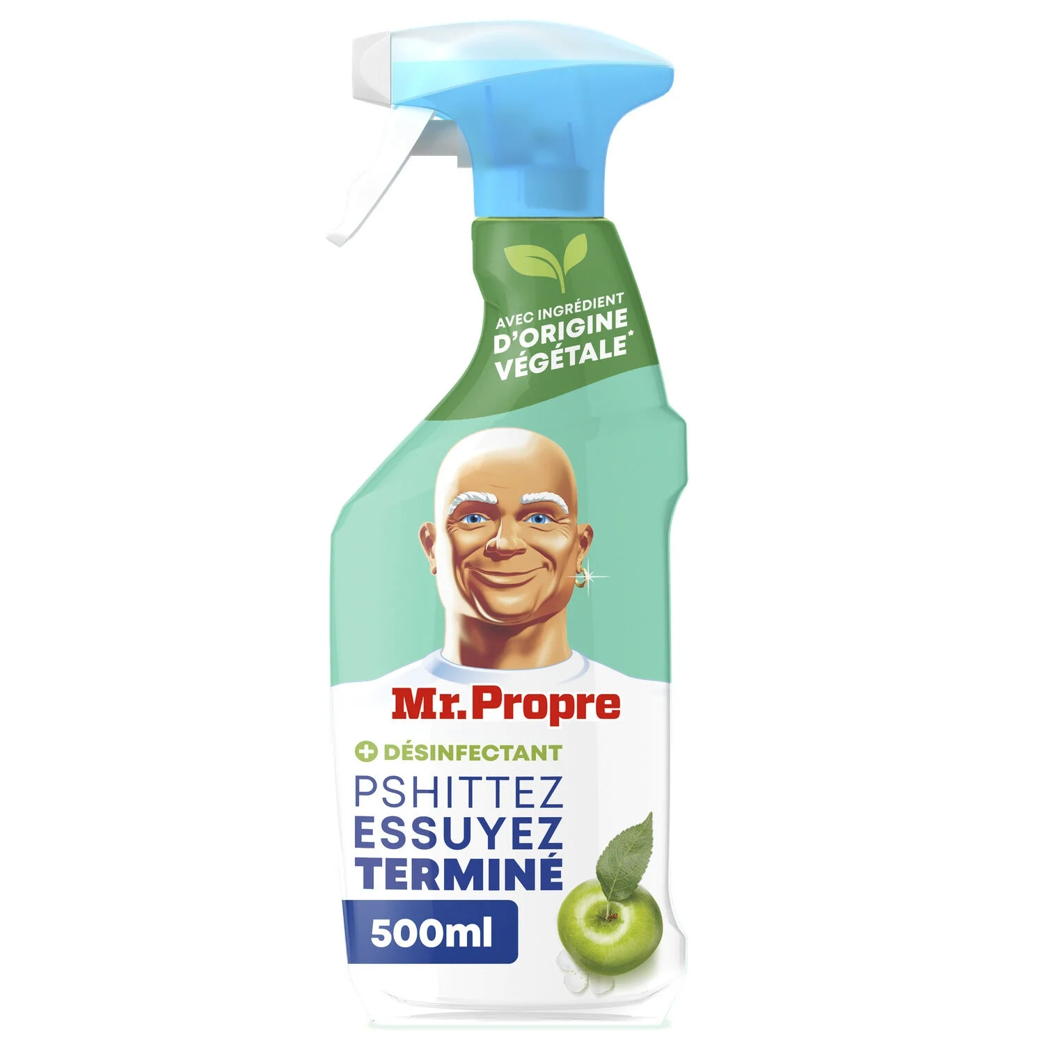 Household Cleaner Multi-Purpose Disinfectant Apple Blossoms Flash Cleanliness 500ml - Mr Propre