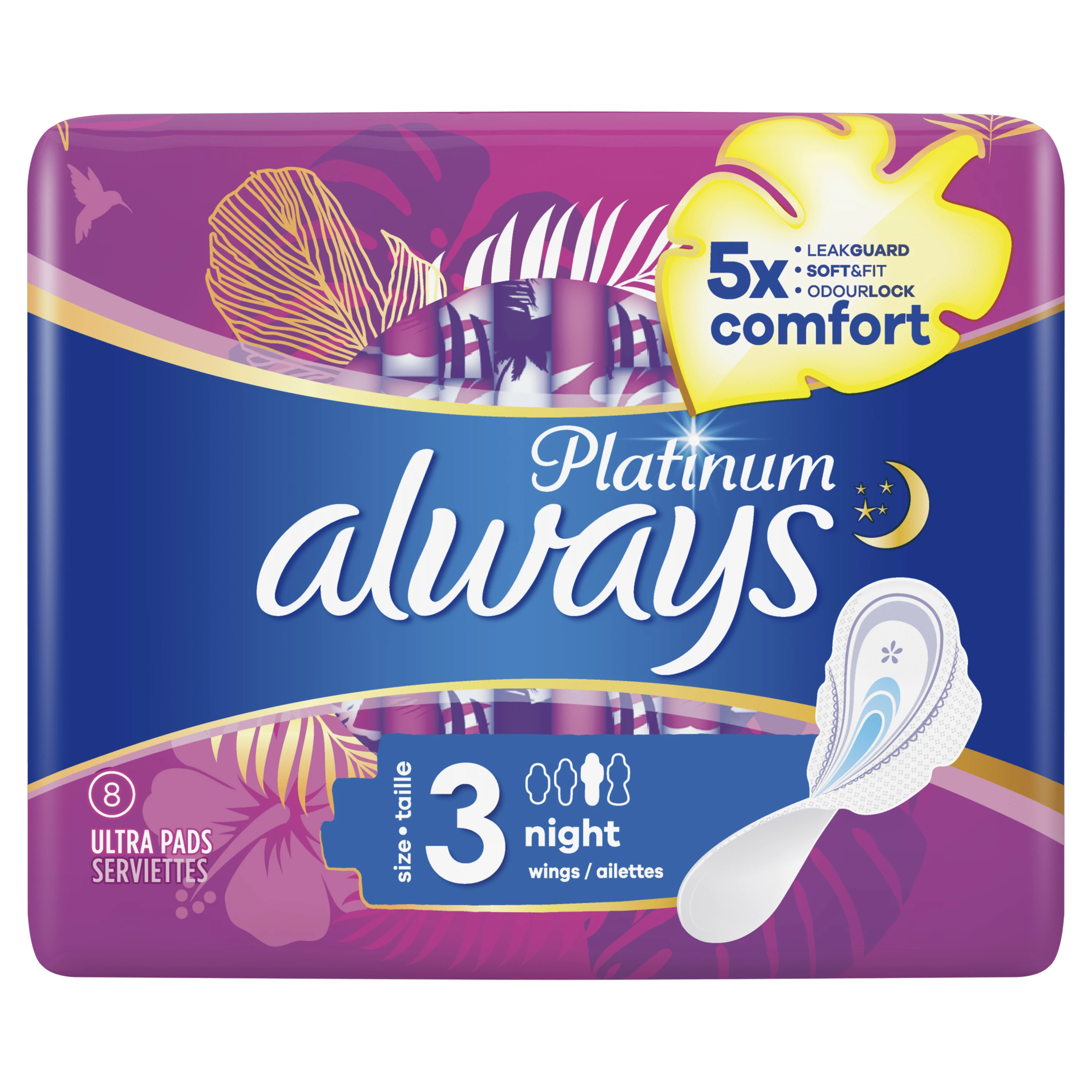 Always Pads Platinum Noite Sp