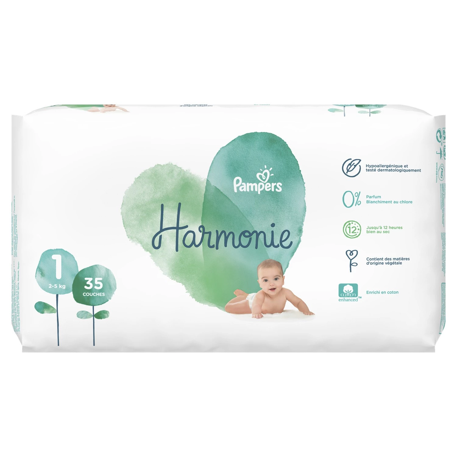 Couches bébé taille 1 : 2-5 K - PAMPERS