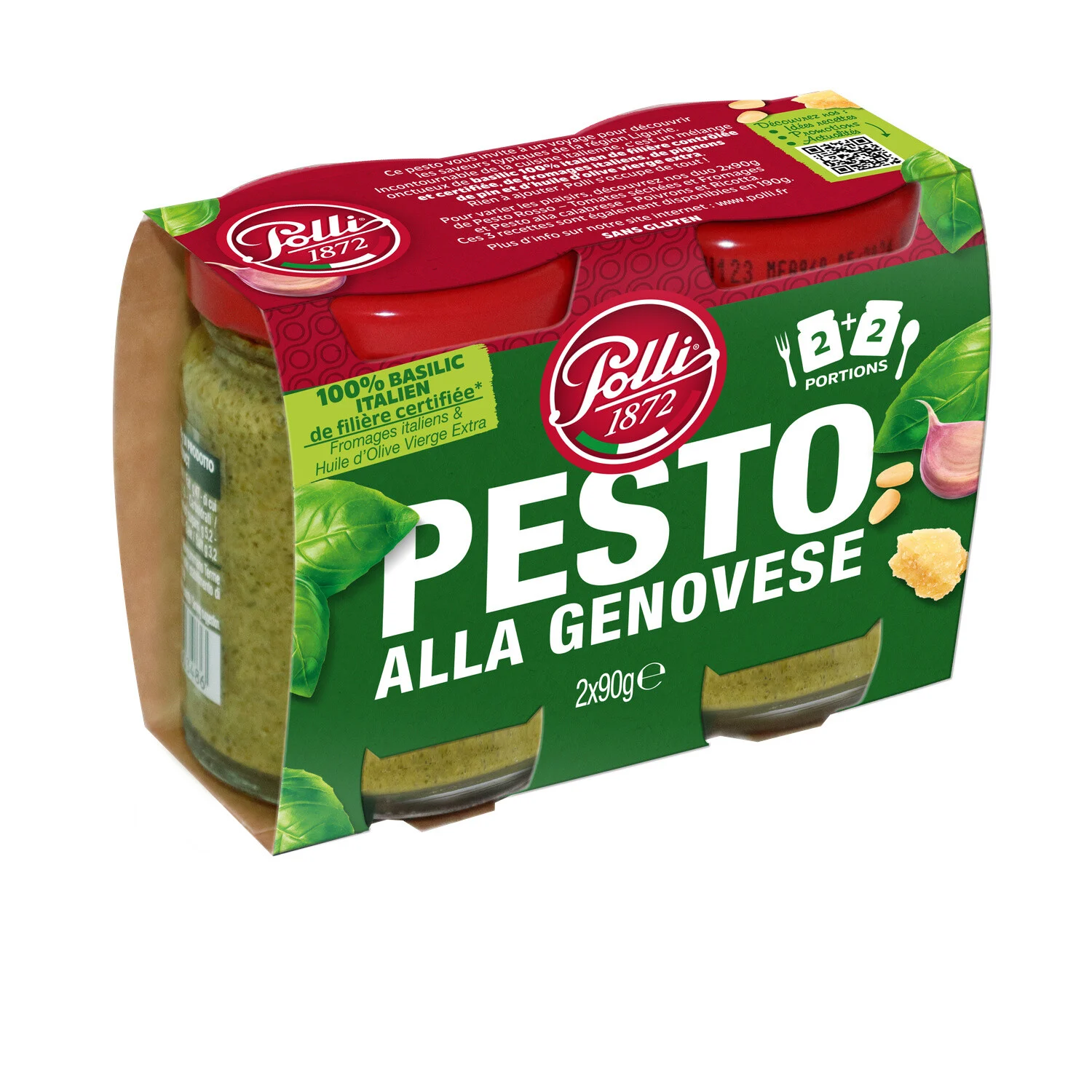 Genoese Pesto Sauce 2x90g - Polli