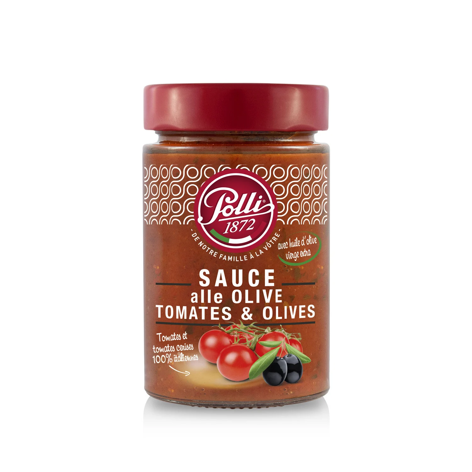 Sauce Tomates Et Olives 190g - Polli