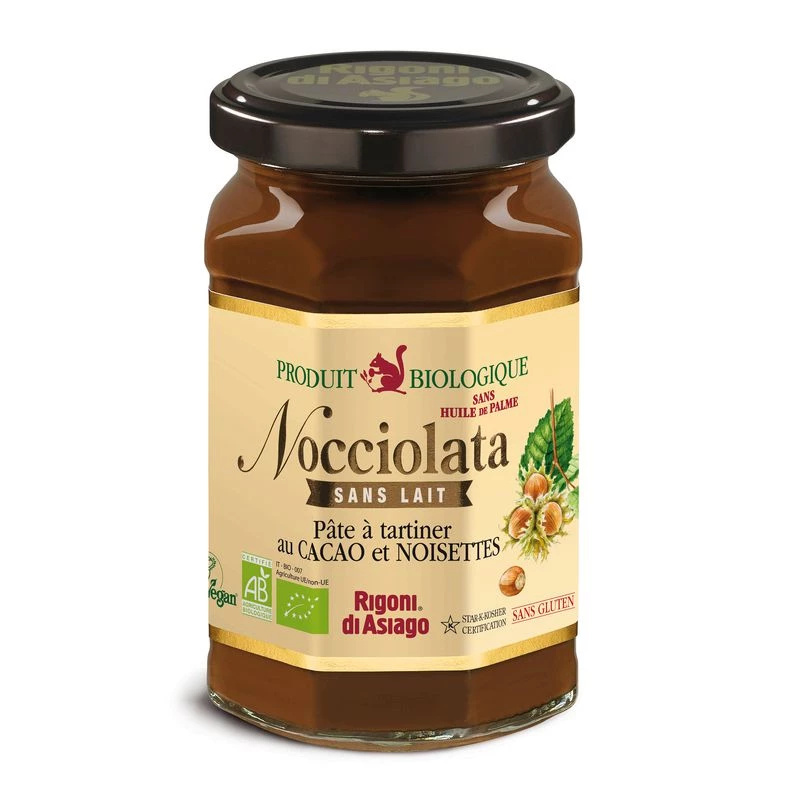 Pâte à tartiner cacao et noisette Bio 270g - NOCCIOLATA