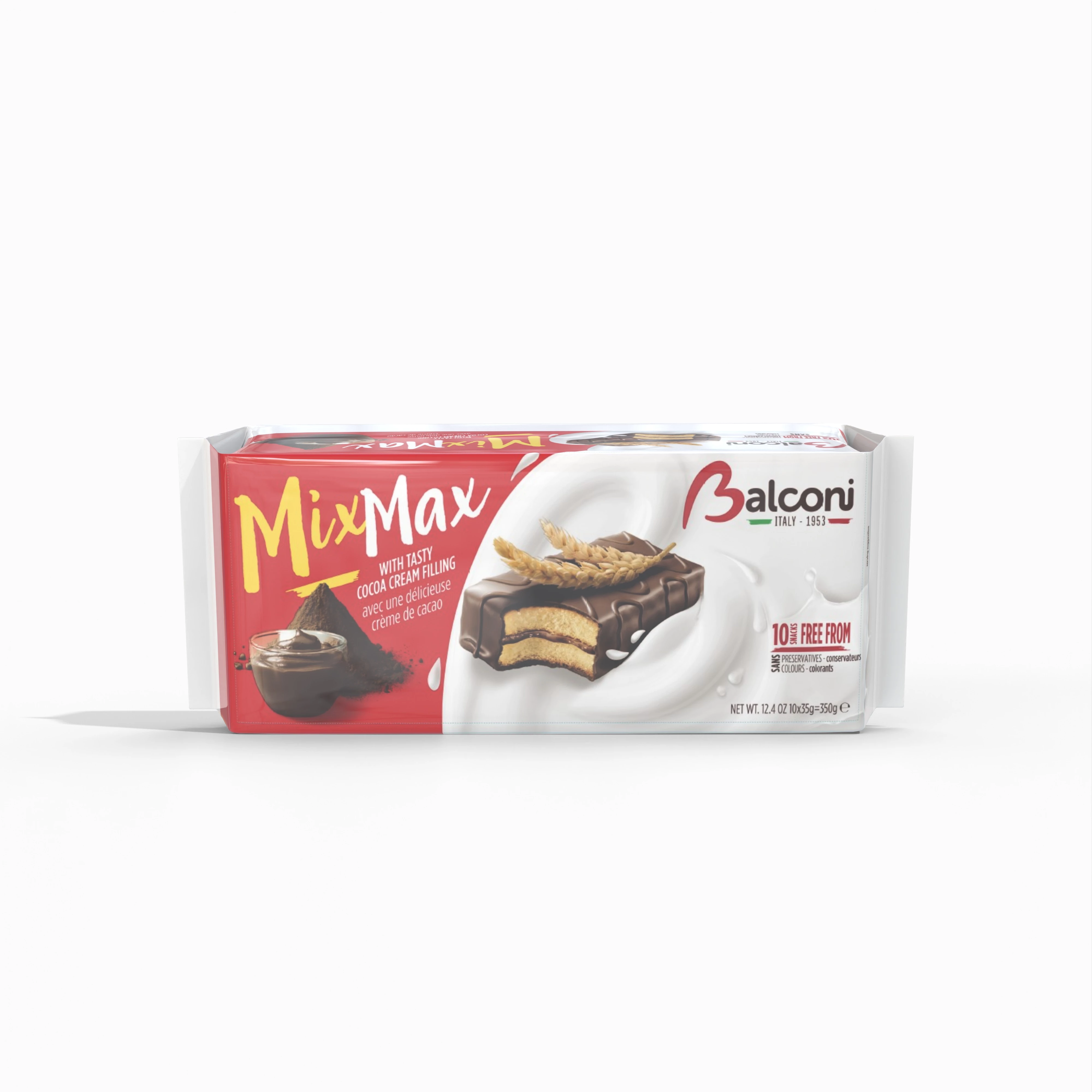 Mini Cocoa Genoise Cakes 10x35g - BALCONI
