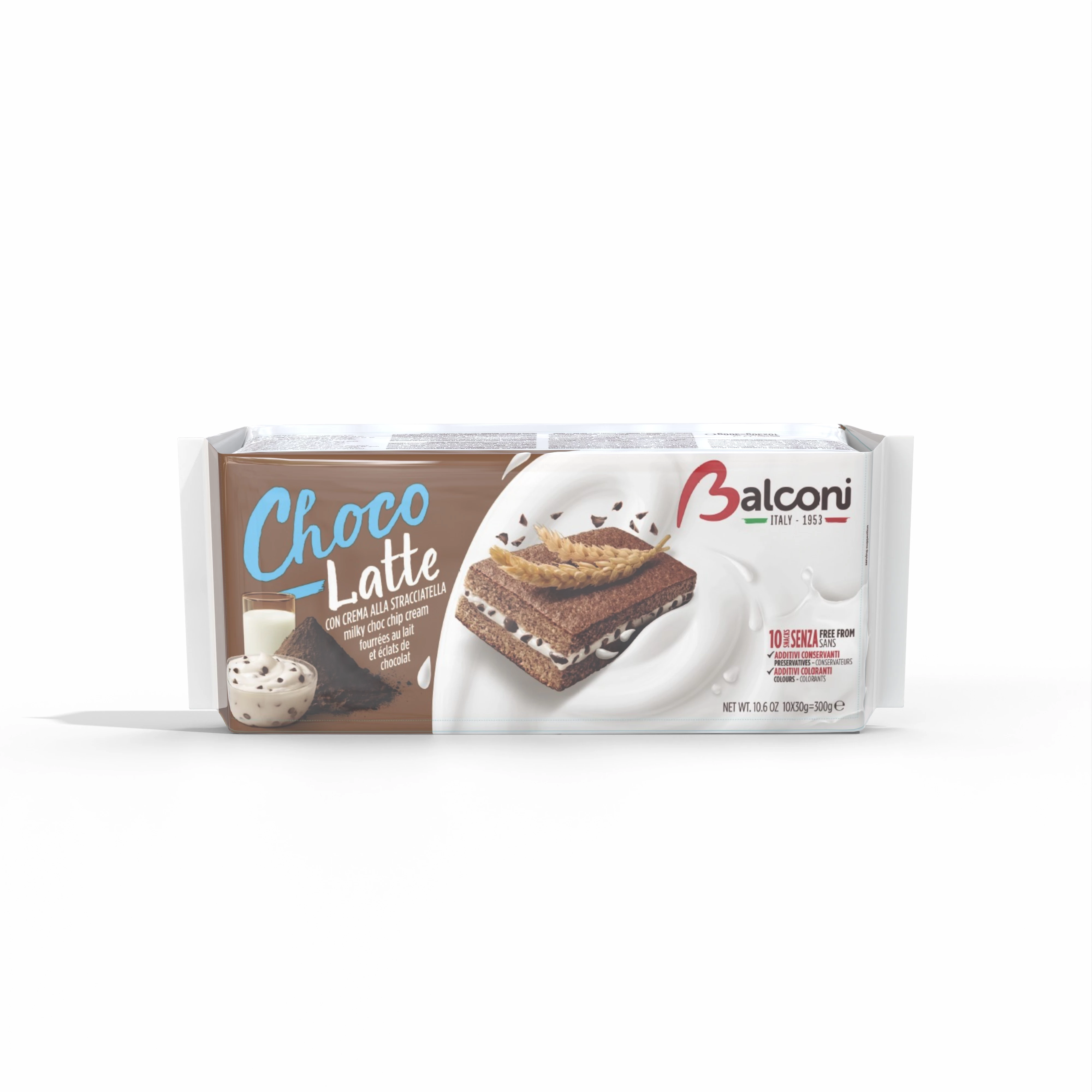 Mini Chocolate Sponge Cakes Filled With Milk 10x30g - BALCONI